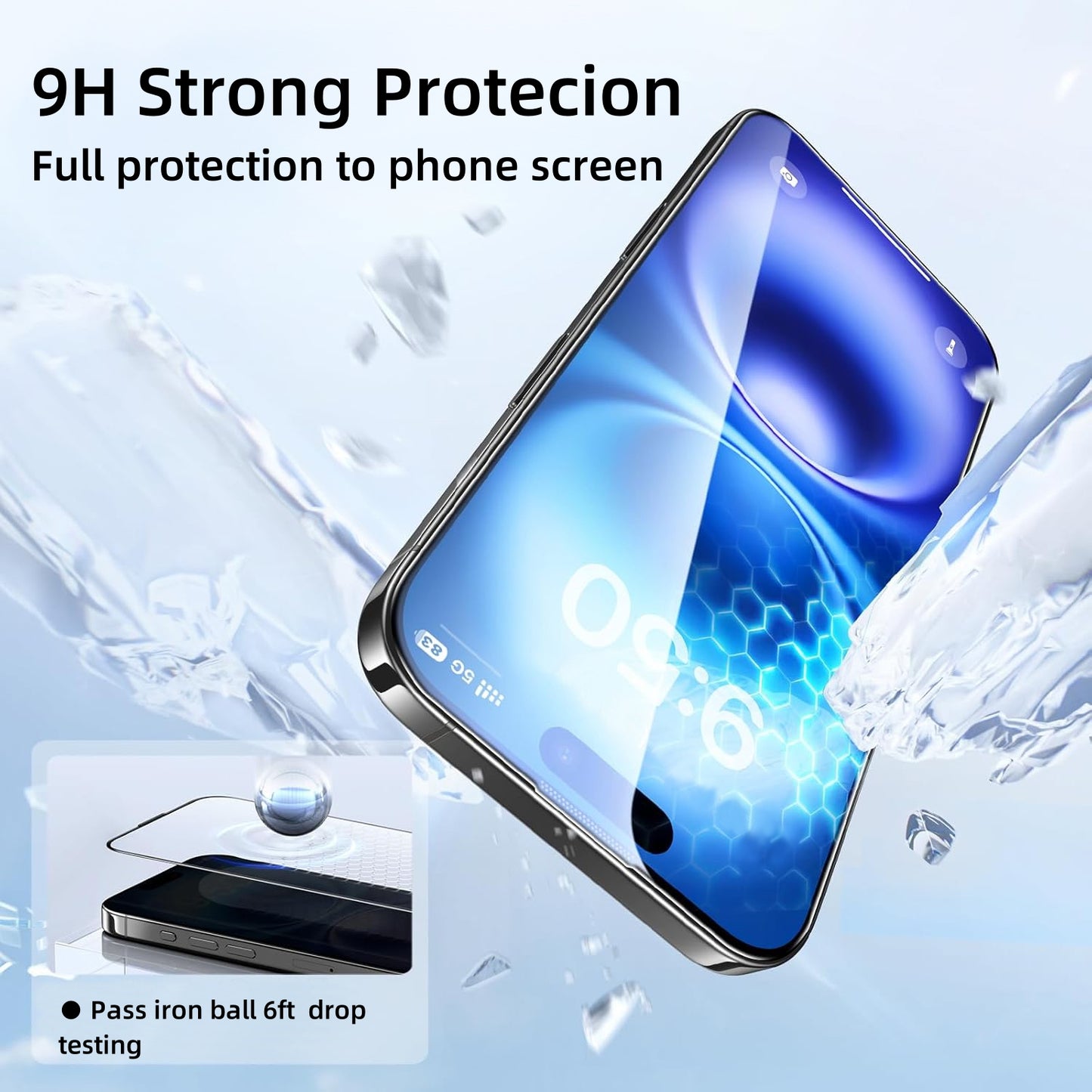 Quad iPhone 16 Plus Tempered Glass