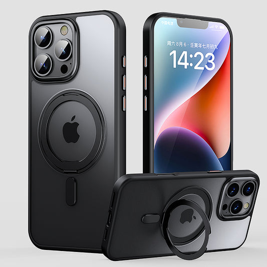 Quad iPhone 16 Plus Qmag KickStand Case Black