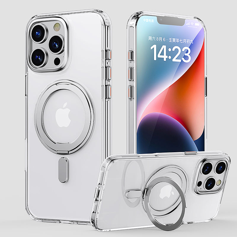 Quad iPhone 16 Qmag KickStand Case Clear