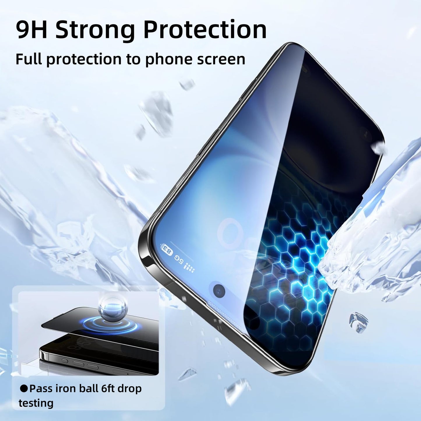 Quad iPhone 16 Pro max Privacy Glass